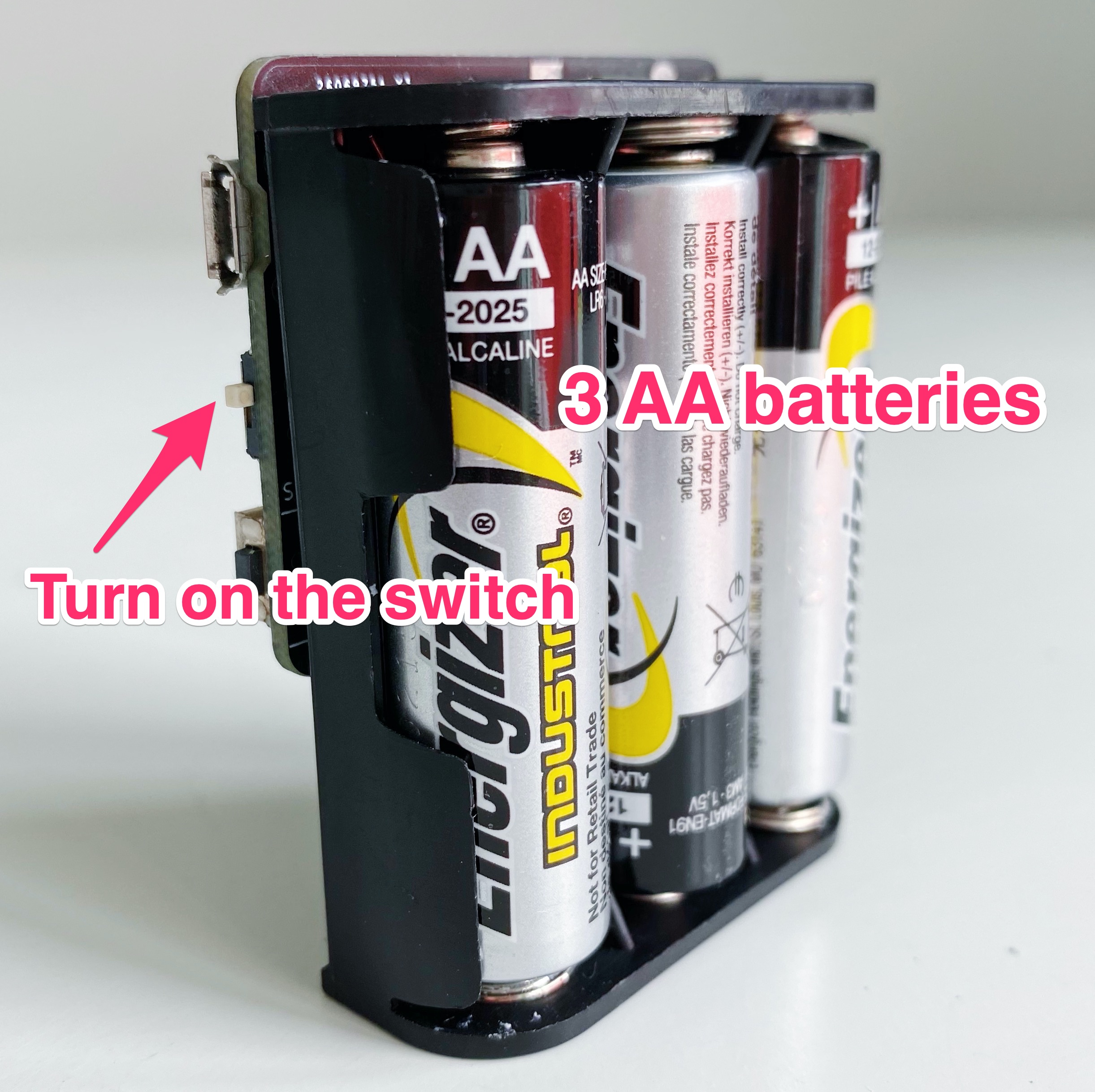PCB with battery holder
